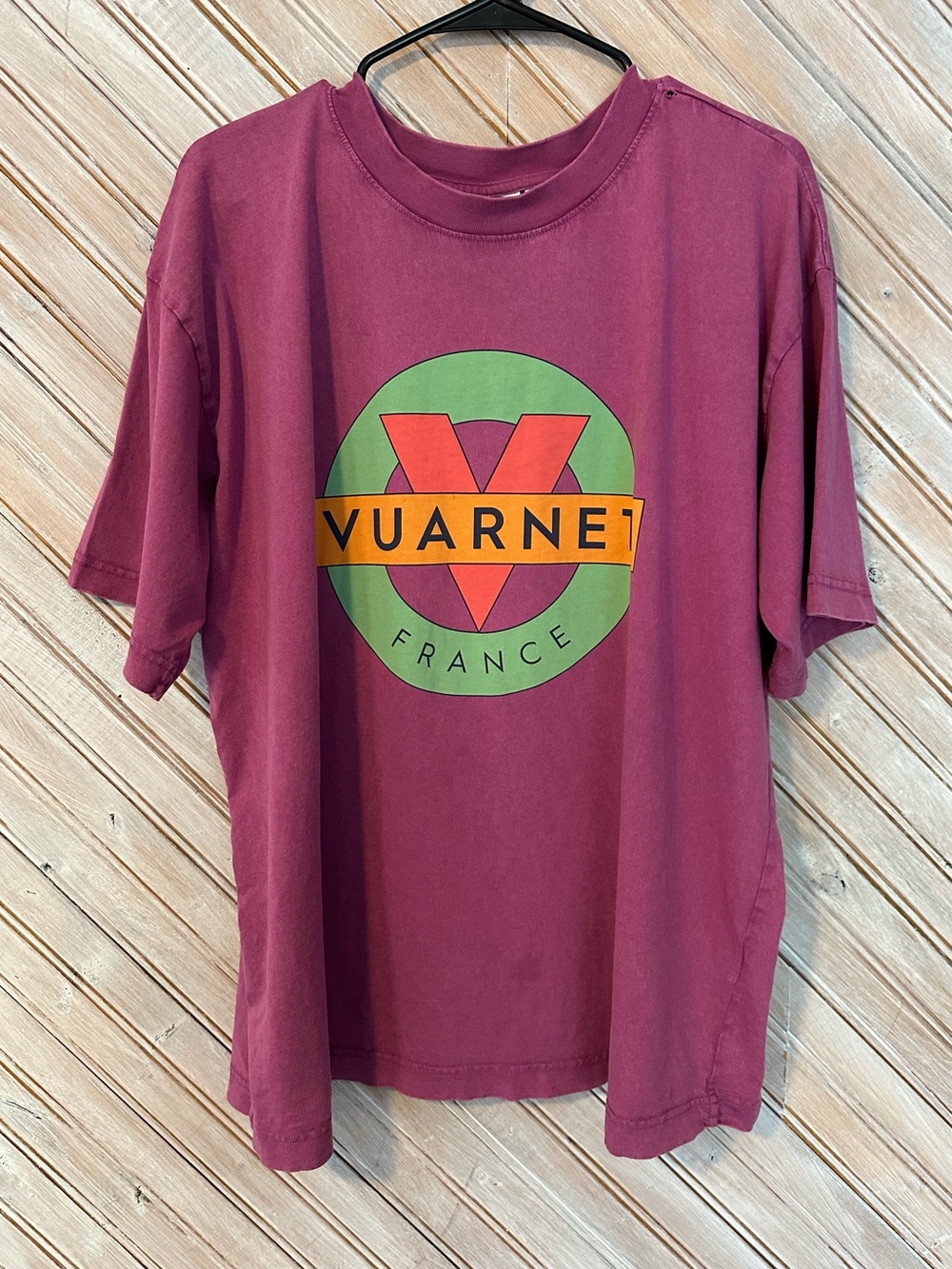 Vuarnet France Retro Tee Green Circle Orange For Hyba Vintage Short Sleeve Shirt